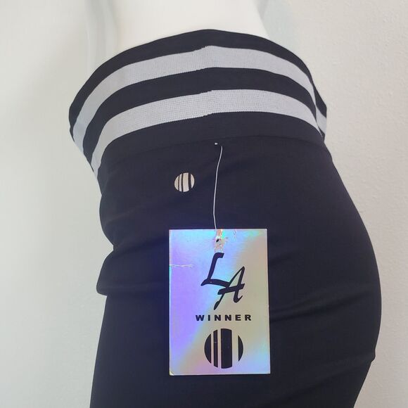 SOLD NEW LA Winner Plus Size Black Leggings - Picture 6 of 8